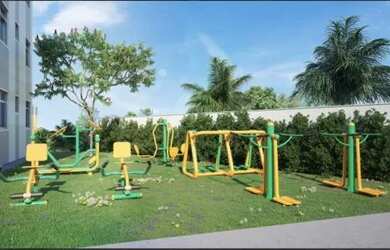 Imagem: O apartamento possui 2 Dormitórios, 1 Banheiro, 1 Vaga na garagem