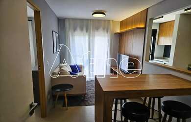 Imagem: O apartamento possui 1 Dormitório, 1 Banheiro, 1 Vaga na garagem