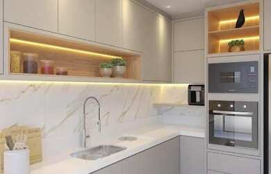 Imagem: O apartamento possui 1 Dormitório, 1 Banheiro, 34m² de Área