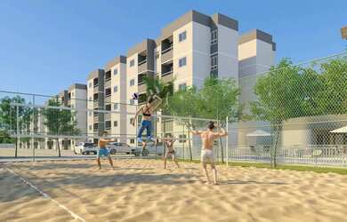 Imagem: O apartamento possui 2 Dormitórios, 2 Banheiros, 1 Vaga na