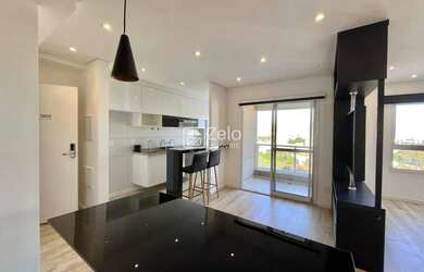 Imagem: O apartamento possui 1 Dormitório, 1 Banheiro, 1 Vaga na garagem