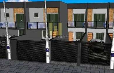 Imagem: A casa possui 2 Dormitórios, 1 Banheiro, 2 Vagas na garagem