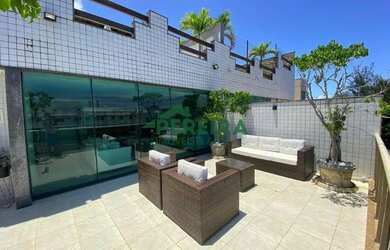 Imagem: O apartamento na cobertura possui 5 Dormitórios, 4 Banheiros