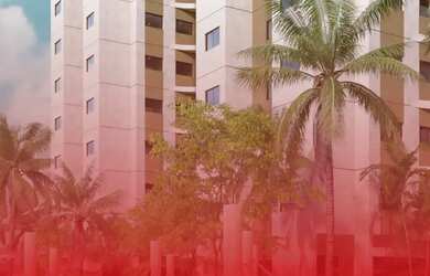 Imagem: O apartamento possui 2 Dormitórios, 1 Banheiro, 1 Vaga na garagem