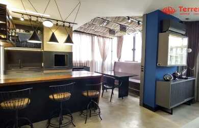 Imagem: O apartamento na cobertura possui 3 Dormitórios, 3 Banheiros