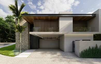 Imagem: A casa em condomínio possui 4 Dormitórios, 5 Banheiros, 4