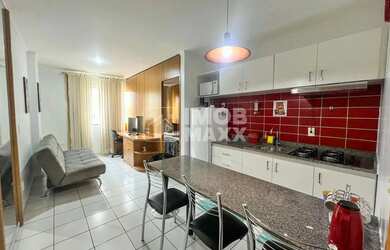 Imagem: O apartamento possui 1 Dormitório, 1 Banheiro, 1 Vaga na garagem