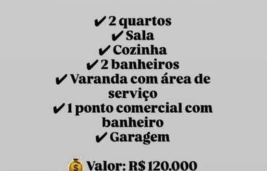 Imagem: A casa possui 2 Dormitórios e 2 Banheiros e está localizado