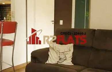 Imagem: O apartamento possui 1 Dormitório, 1 Banheiro, 1 Vaga na garagem