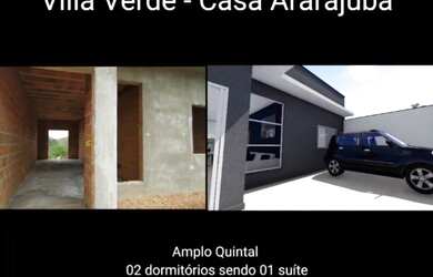 Imagem: A casa possui 2 Dormitórios, 2 Banheiros, 2 Vagas na garagem