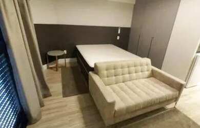 Imagem: O studio possui 1 Dormitório, 1 Banheiro, 1 Vaga na garagem