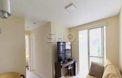 Imagem: O apartamento possui 2 Dormitórios, 1 Banheiro, 1 Vaga na garagem