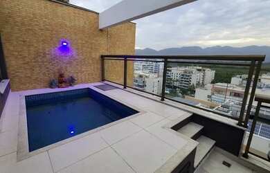 Imagem: O apartamento na cobertura possui 4 Dormitórios, 4 Banheiros