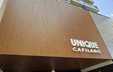 Imagem: O apartamento possui 1 Dormitório, 1 Banheiro, 1 Vaga na garagem