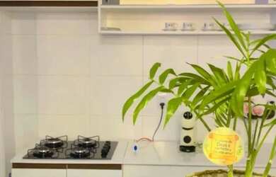 Imagem: O apartamento possui 2 Dormitórios, 1 Banheiro, 1 Vaga na garagem