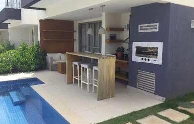 Imagem: A casa possui 4 Dormitórios, 5 Banheiros, 3 Vagas na garagem