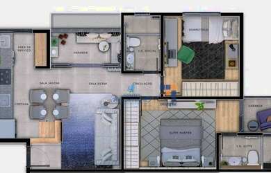 Imagem 4: Apartamento com 2 dormitórios à venda, 62 m² por R$ 840.000 - Santa Efigênia - Belo Horizo