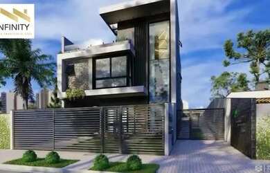 Imagem: A casa possui 4 Dormitórios, 4 Banheiros, 2 Vagas na garagem