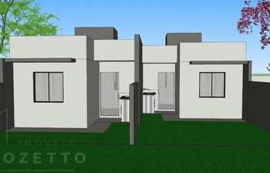 Imagem: A casa possui 2 Dormitórios, 1 Banheiro, 2 Vagas na garagem