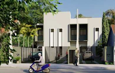 Imagem: A casa possui 2 Dormitórios, 1 Banheiro, 2 Vagas na garagem