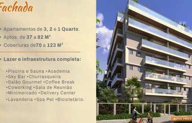 Imagem: O apartamento possui 1 Dormitório, 1 Banheiro, 1 Vaga na garagem