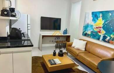 Imagem: O apartamento possui 1 Dormitório, 1 Banheiro, 52m² de Área