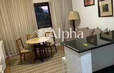 Imagem 2: Flat mobiliado para locação no Edifício L'Etoile em Alphaville - SP