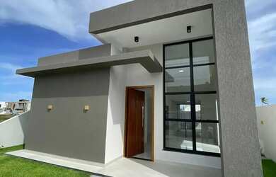 Imagem: A casa em condomínio possui 3 Dormitórios, 1 Banheiro, 2 Vagas