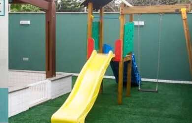 Imagem: O apartamento possui 1 Dormitório, 1 Banheiro, 1 Vaga na garagem