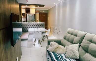 Imagem: O apartamento possui 1 Dormitório, 2 Banheiros, 1 Vaga na garagem