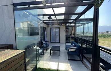 Imagem: O apartamento na cobertura possui 4 Dormitórios, 4 Banheiros