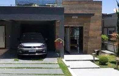 Imagem: A casa em condomínio possui 4 Dormitórios, 5 Banheiros, 4