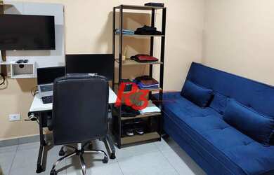 Imagem: A kitnet possui 1 Dormitório, 1 Banheiro, 1 Vaga na garagem