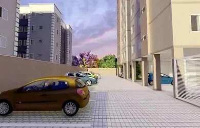 Imagem: O apartamento possui 2 Dormitórios, 1 Banheiro, 1 Vaga na garagem