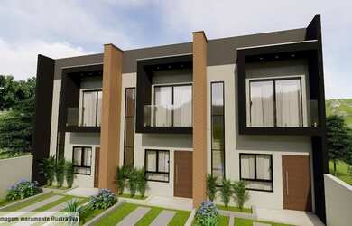 Imagem: A casa possui 3 Dormitórios, 2 Banheiros, 2 Vagas na garagem