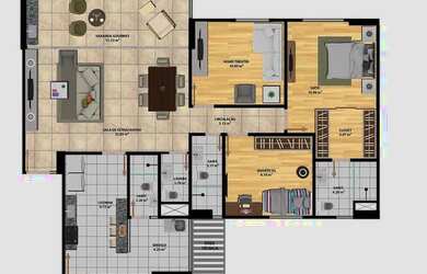 Imagem 6: Vendo apartamento no condomínio no magnifique 3/4 e uma suíte