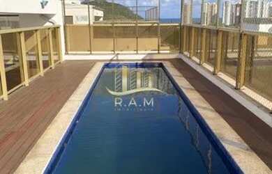 Imagem: O apartamento na cobertura possui 3 Dormitórios, 5 Banheiros