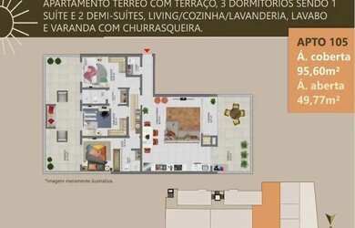 Imagem 2: Apartamento para Venda em Florianópolis, Ingleses, 3 dormitórios, 1 suíte, 2 banheiros, 1