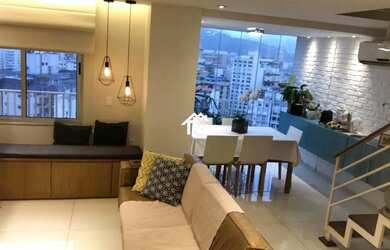 Imagem: O apartamento na cobertura possui 3 Dormitórios, 2 Banheiros