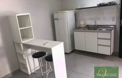 Imagem: A kitnet possui 1 Dormitório, 1 Banheiro, 18m² de Área e