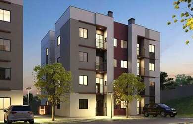 Imagem: O apartamento possui 2 Dormitórios, 1 Banheiro, 1 Vaga na garagem