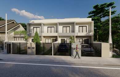 Imagem: A casa possui 2 Dormitórios, 1 Banheiro, 2 Vagas na garagem