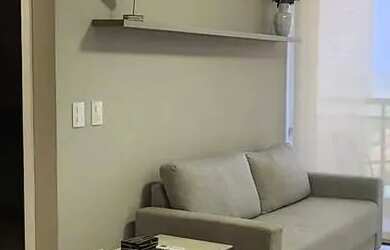 Imagem: O apartamento possui 1 Dormitório, 1 Banheiro, 1 Vaga na garagem