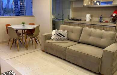 Imagem: O apartamento possui 1 Dormitório, 2 Banheiros, 1 Vaga na garagem