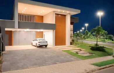 Imagem: A casa em condomínio possui 4 Dormitórios, 4 Banheiros, 2