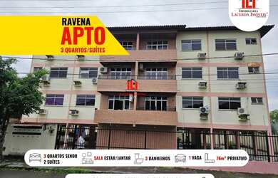 Imagem: O apartamento possui 3 Dormitórios, 1 Banheiro, 1 Vaga na garagem