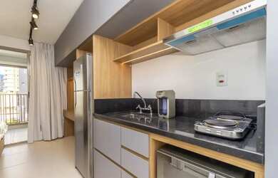 Imagem: O studio possui 1 Dormitório, 1 Banheiro, 27m² de Área, Imóvel