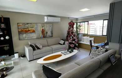 Imagem: O apartamento na cobertura possui 4 Dormitórios, 5 Banheiros