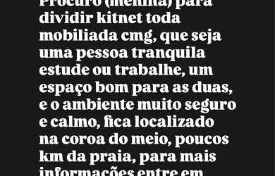 Imagem: O quarto possui Imóvel mobiliado e está localizado em Coroa