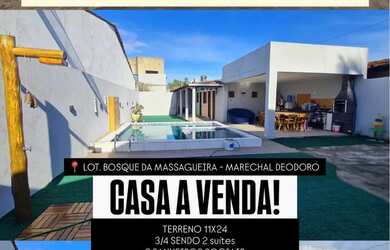 Imagem: A casa possui 3 Dormitórios, 4 Banheiros, 2 Vagas na garagem